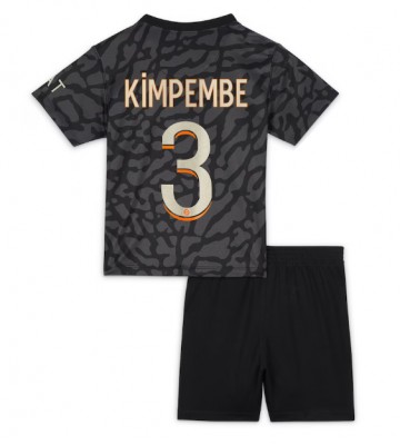 Paris Saint-Germain Presnel Kimpembe #3 Replica Third Stadium Kit for Kids 2023-24 Short Sleeve (+ pants)